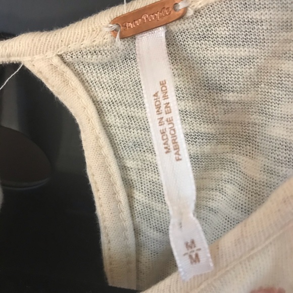 Free People Beaded cold shoulder top - Picture 3 of 5